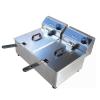 Gas Power Source Fast Food Equipments with Double Tank Gas Deep Fryer Ofg-322